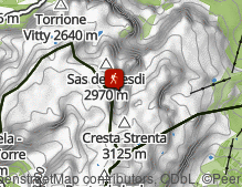 Karte: Gipfeltour auf den Piz Boé