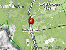 Karte: Wanderung von St. Leonhard nach Heiligkreuz