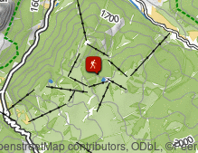 Karte: Auf den Settsass und die Hochebene des Pralongià