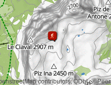Karte: Wanderung über den Limopass zur Fanes Alm