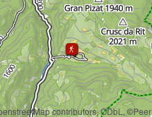 Karte: Wanderung von La Val zur Ranch da Andre